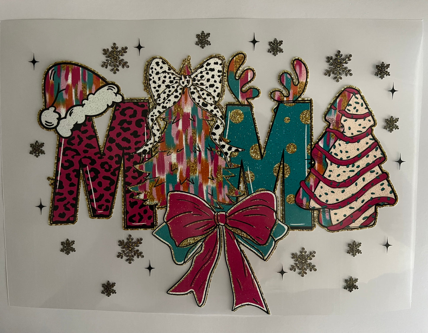 Xmas Cake Mama -Glitter