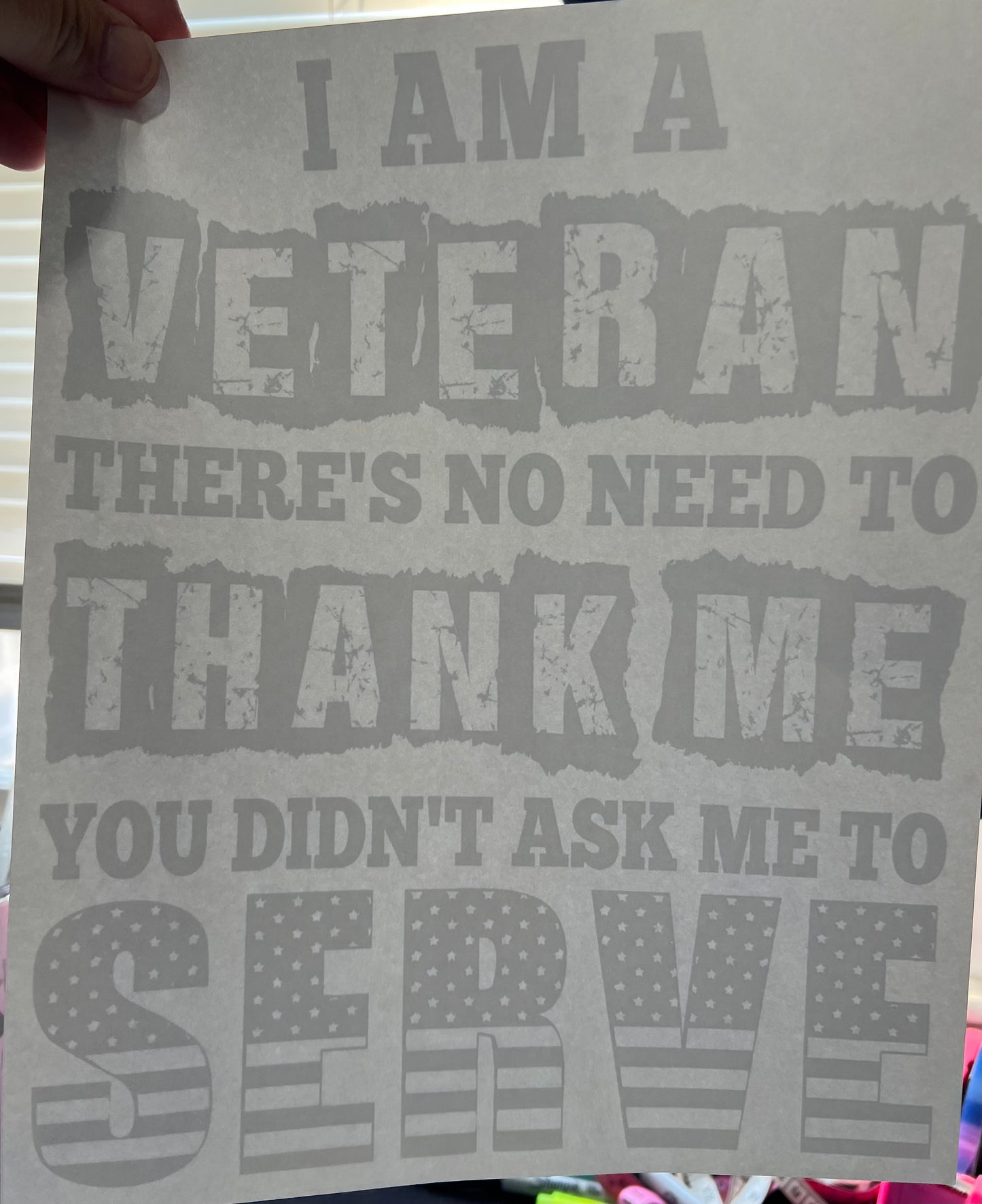 I am a veteran