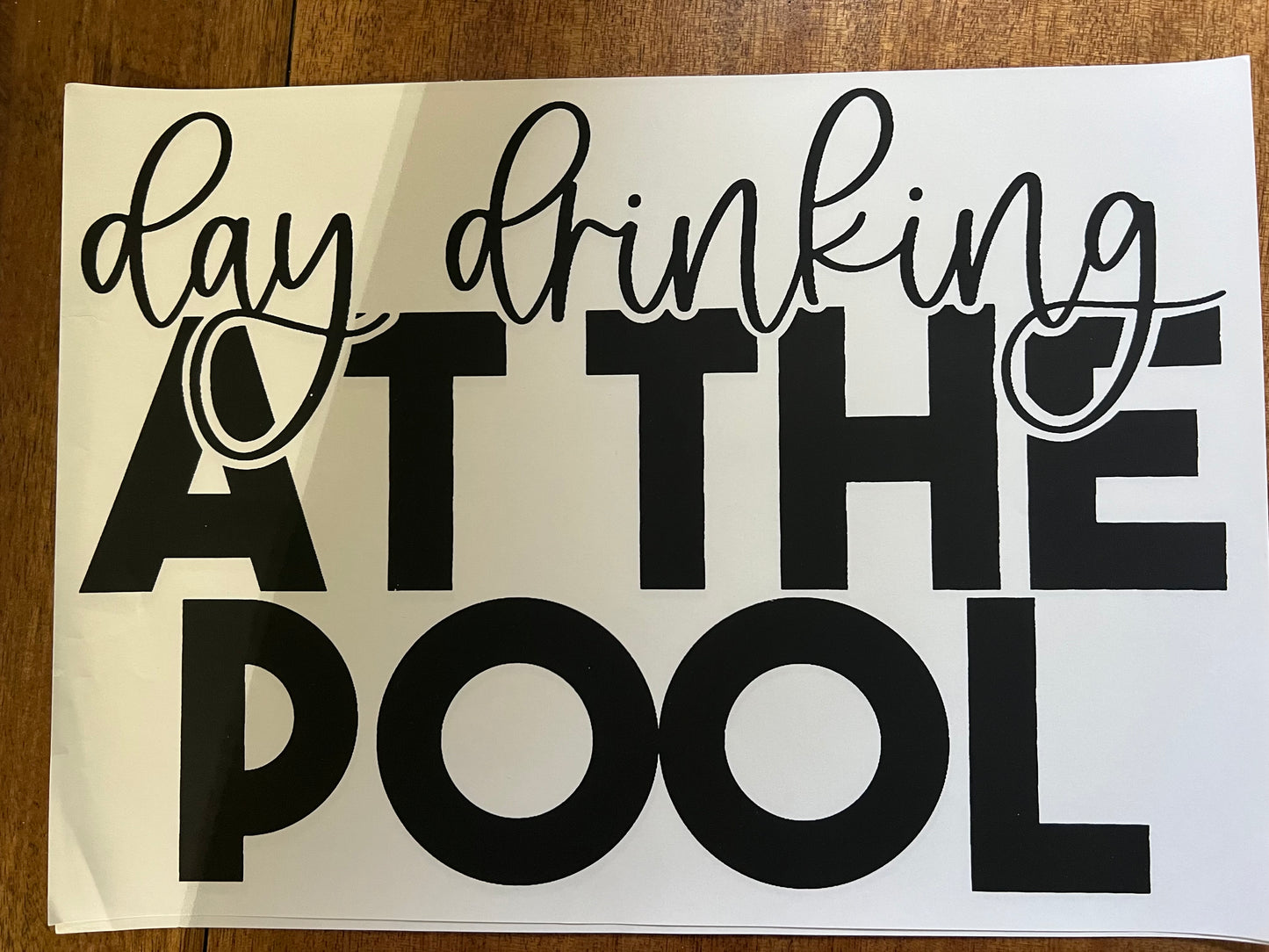 Day drinking pool