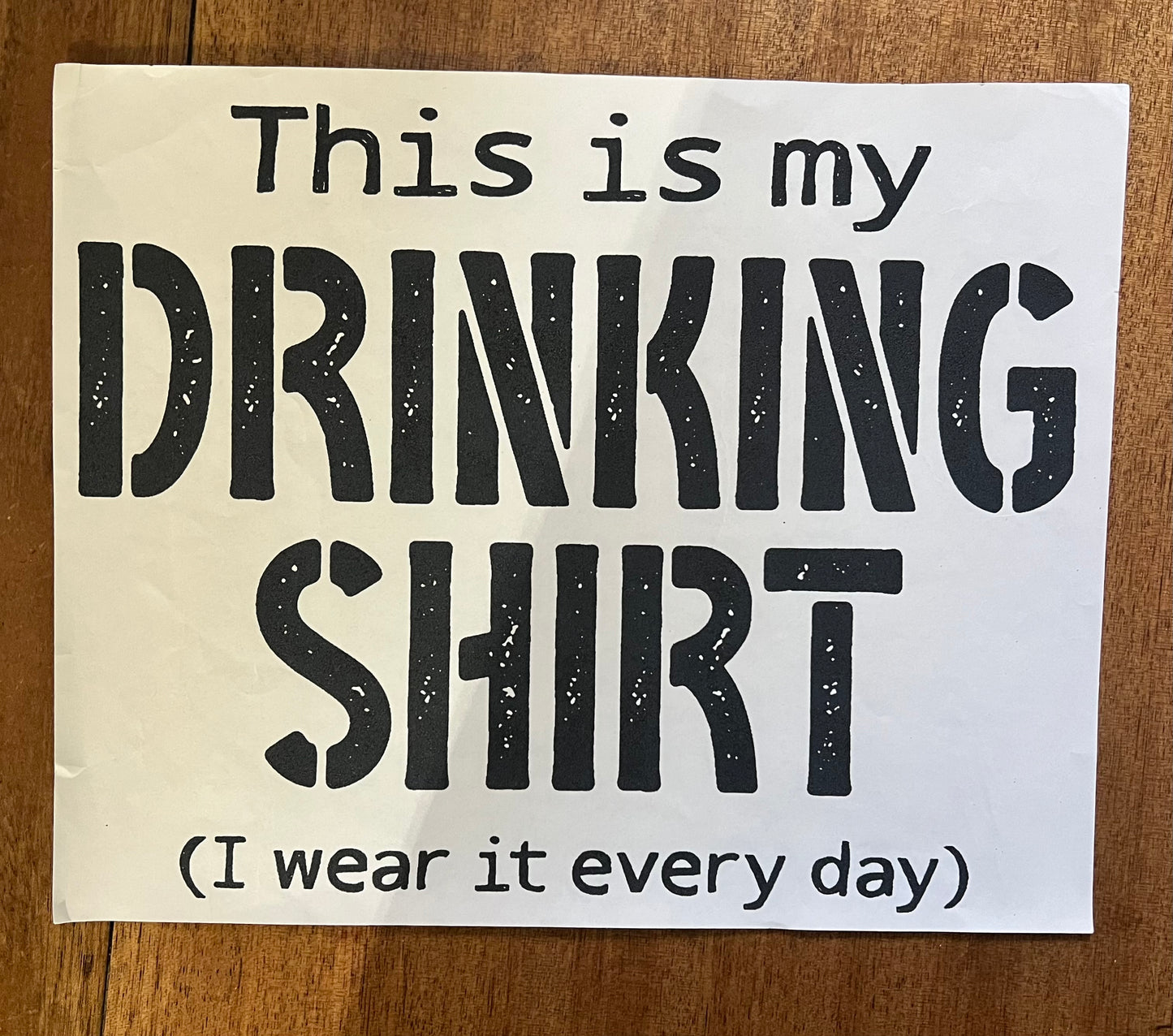 Drinking Shirt