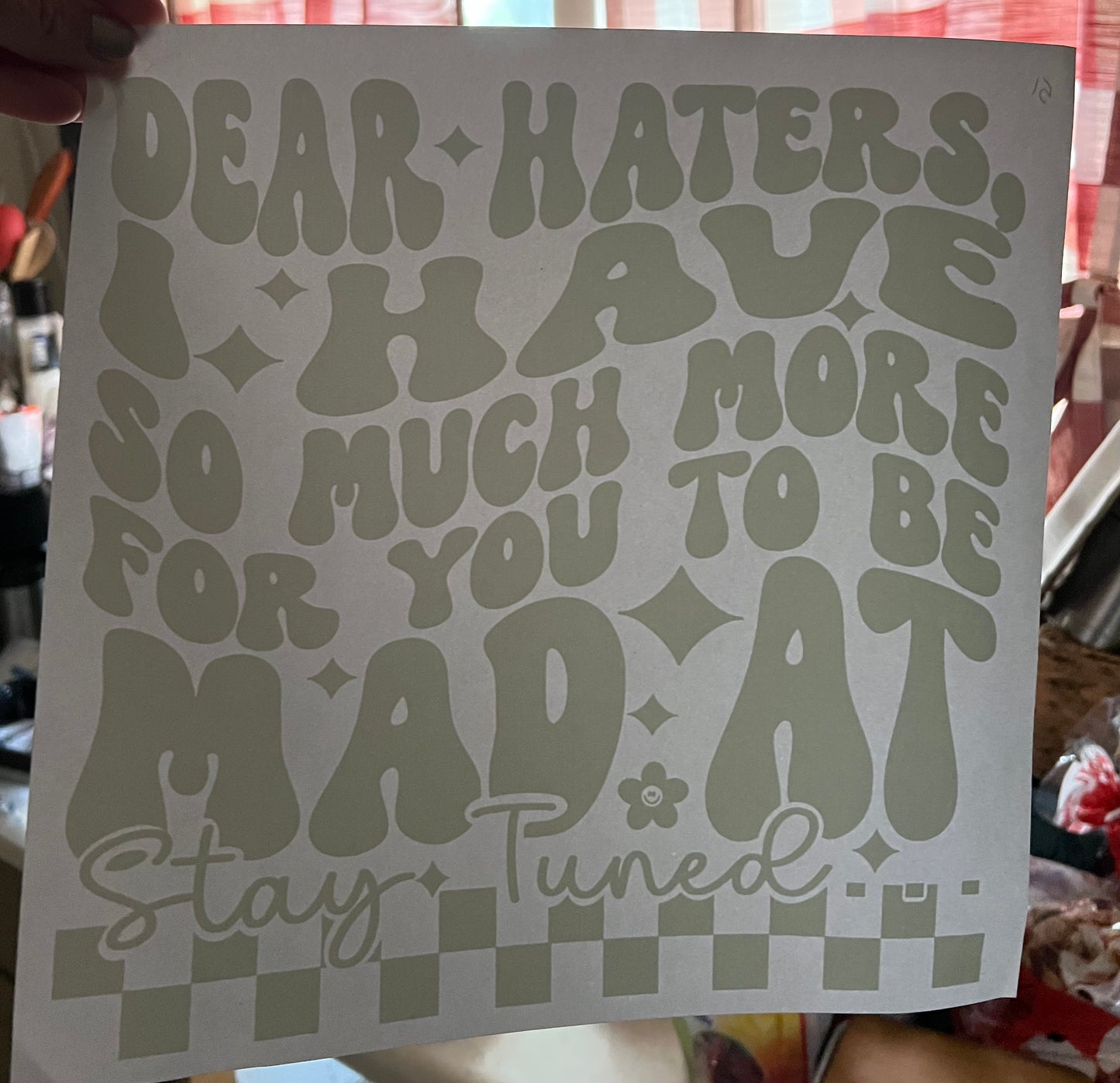 Dear Haters