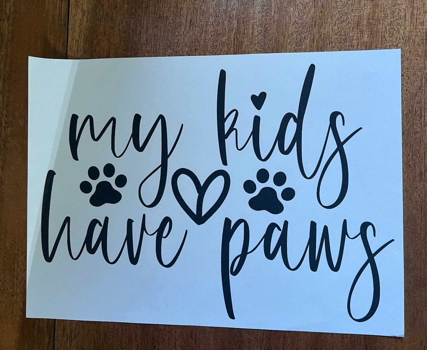 Kids have paws