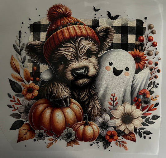 Fall Cow/Ghost-GLITTER