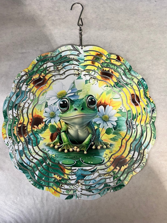 Frog Sunflower Spinner