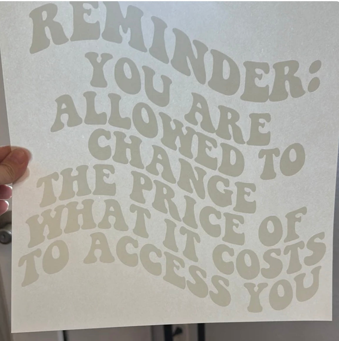 Allowed