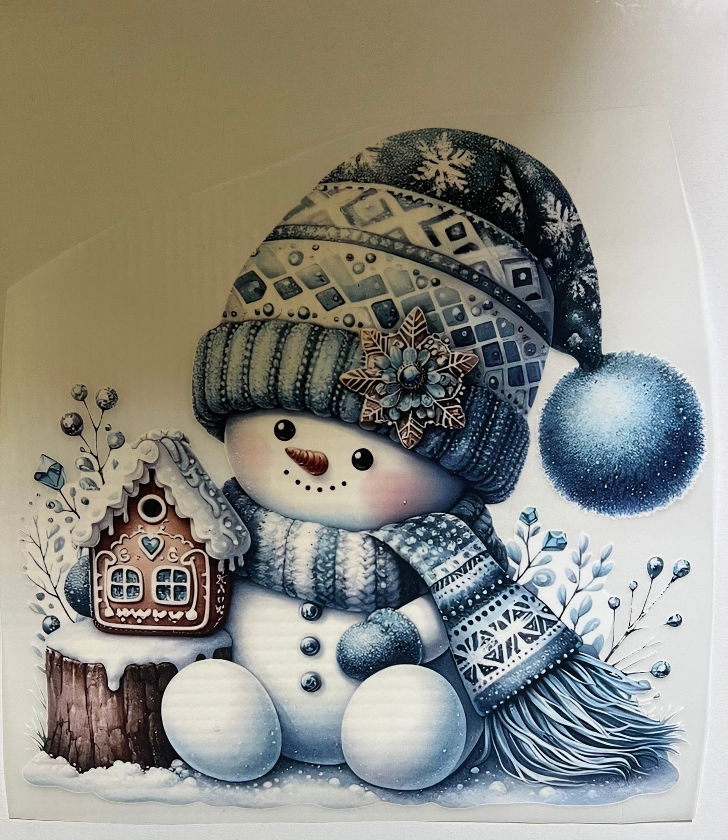 Blue Snowman